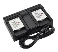 BTBAI 2x LI-40B Battery+Charger DC USB Dual for LI40B LI-42B LI42B TG-310 TG-320 Tough 725SW Tough 770SW VR-310 VR-320 VR-325 VR-330 X-785 X-790 X-795 X-800 X-915 X-920 X-935 X-960 X-970 Camera k1a