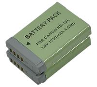 BTBAI 2x NB-13L Camera Battery+Charger USB Dual for NB13L PowerShot G7X G9X G7 G9 X Mark II 2 SX620 SX720 HS G5X G5 X SX740 SX730 Digital k1a