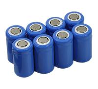 BTBAI 8x 14250 Battery+Charger K135 ER14250 LS14250 ER14250H 1/2-R6 1/2-AA Rechargeable for LED Flash Light Torch Top Flat 280mah 3.6/3.70V Li-ion k1a