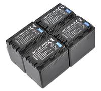 BTBAI Compatible 4x vw-vbt190 Battery+Charger AC Dual for vbt190e vbt190ek vbt190f vbt190k vbt190s vbt380 vbt380e vbt380ek vbt380k hc-770eb vx870 vx870k vx870m vx878 vx970 vx980 vx980ebk vx980m