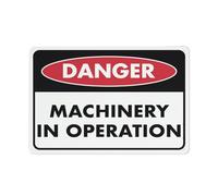 Btbaspa Danger Machinery in Operation Sign 12x16 Inches Metal Sign, Rustproof Aluminum, Multicolor