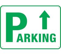Btbaspa Parking Straight Arrow Sign Outdoor Metal Sign - 12x16 Inches Metal Signs for Business, Workplace, Office, Home, Delivery Signs, Road Signs, Garden Signs