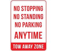Btbaspa Tow Away Zone Sign Outdoor Metal Sign - 12 X 8 Metal Signs for Business, Workplace, Office, Home, Delivery Signs, Road Signs, Garden Signs