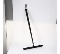 BTBHIHO 120cm Window Squeegee, Black Telescopic Long Handle Squeegee, Removable Stainless Steel Core Silicone Shell Wiper, Anti-Slip Shower Wiper for Shower Glass Tile Floor