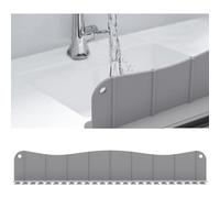 BTBHIHO Premium Silicone Kitchen Sink Water Splash Guard 20, Sink Backsplash Guard With Suction Cups Kitchen Sink And Island Sink Splash Guard, Splash Guard for Kitchen Sink Area