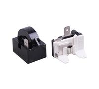 BTBTB Refrigerator Starter,QP2-15 Starter Relay 1 Pin/2 Pin/3 Pin/4 Pin Refrigerator Starter Relay and 6750C-0005P Refrigerator Overload Protector(1pin 15 Ohm+overload Protector)