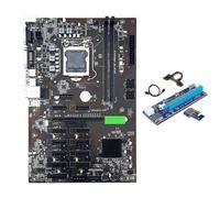 BTC B250 Mining Motherboard with VER006C Riser Card 12XGraphics Card Slot LGA 1151 DDR4 USB3.0 for Black