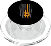 BTC Bitcoin American Flag Crypto Revolution Buy the Dip PopSockets PopGrip for MagSafe