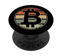 BTC Bitcoin Hype Divertido Crypto Trader Miner Blockchain PopSockets Adhesive PopGrip