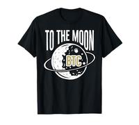 BTC Bitcoin To The Moon Crypto Currency T-Shirt