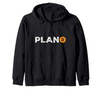 BTC Logo Plan B Crypto Traders Cryptocurrency Bitcoin Zip Hoodie