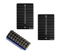 Btcdove Seed Phrase Storage - Made from Pure Titanium, Dual Plates with Steel Imprint, Tamper-Proof with Lock Screws & Anti-Tamper Labels, Rustproof, Fireproof, Corrosion-Resistant,