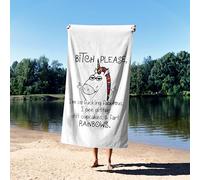 btch please i’m so fcking fabulous i pee glitter towel - rude funny bath and beach towel - face, hand, bath, or oversized sizes - cheeky novelty gift for adults - soft fabric with vibrant print