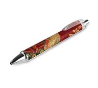 BTCOWZRV A Beautiful Peacock Ballpoint Pens 1 PCS - 0.5mm Retractable Gel Pens with Comfortable Grip, No Bleed Black Ink, Personalized Ball Point Pen Smooth Writing Pens Gift for Men Women