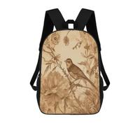 BTCOWZRV A Bird in The Field Travel Backpack Laptop Backpack 17 Inch
