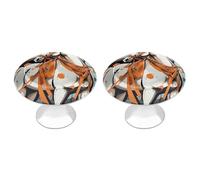 BTCOWZRV A Cartoon Horse 2 Pack Cabinet Knobs Drawer Pulls