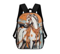 BTCOWZRV A Cartoon Horse Travel Backpack Laptop Backpack 17 Inch