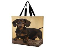 BTCOWZRV A Cute Dachshund Tote Bag Grocery Shopping Bags Shoulder Bag