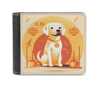 BTCOWZRV A Dog Sitting Slim Wallets for Men Bifold Wallet