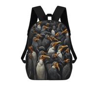 BTCOWZRV A Group of Penguins Travel Backpack Laptop Backpack 17 Inch