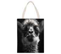 BTCOWZRV A Little Camel Canvas Tote Bag, Reusable Grocery Bags with Long Handles, Easy to Carry for Gift Shopping Work