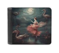 BTCOWZRV A Night of Miracles And Magic Slim Wallets for Men Bifold Wallet