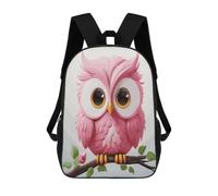 BTCOWZRV A Pink Owl Travel Backpack Laptop Backpack 17 Inch