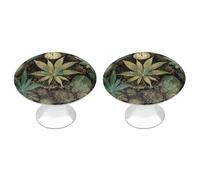 BTCOWZRV A Puff in Time Weed Marijuana 2 Pack Cabinet Knobs Drawer Pulls