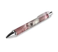 BTCOWZRV A White Cat Ballpoint Pens 1 PCS - 0.5mm Retractable Gel Pens with Comfortable Grip, No Bleed Black Ink, Personalized Ball Point Pen Smooth Writing Pens Gift for Men Women