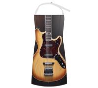 BTCOWZRV Bib Apron with Pockets Guitar Musical Instrument Aprons Waterproof Kitchen Aprons Adjustable Cooking Apron for Women Men, Style, 70x80cm, Style, 70x80cm