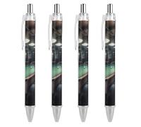 BTCOWZRV Billiard Ballpoint Pens - 0.5mm Retractable Gel Pens with Comfortable Grip, No Bleed Black Ink, Personalized Ball Point Pen Smooth Writing Pens Gift for Men Women
