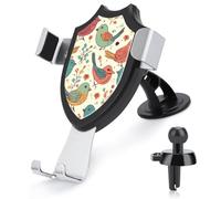 BTCOWZRV Bird Cute Car Phone Holder [Upgraded Strongest Suction & Clip] Cell Phone Mount for Dashboard Windshield Vent Wall, Universal Hands Free Automobile Cradle for Women Men