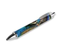 BTCOWZRV Colored Peacock Ballpoint Pens - 0.5mm Retractable Gel Pens with Comfortable Grip, No Bleed Black Ink, Personalized Ball Point Pen Smooth Writing Pens Gift for Men Women