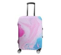 BTCOWZRV Colorful Marble Pastel Blue Purple Travel Luggage Cover Dustproof Suitcase Cover Luggage Covers For Suitcase Thicken Elastic Suitcase Protector Washable Baggage Covers Fit 19-32 Inch Luggage,