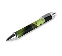 BTCOWZRV Cute Green Tree Python Ballpoint Pens - 0.5mm Retractable Gel Pens with Comfortable Grip, No Bleed Black Ink, Personalized Ball Point Pen Smooth Writing Pens Gift for Men Women