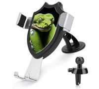 BTCOWZRV Cute Green Tree Python Car Phone Holder [Upgraded Strongest Suction & Clip] Cell Phone Mount for Dashboard Windshield Vent Wall, Universal Hands Free Automobile Cradle for Women Men