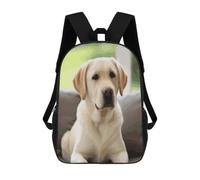 BTCOWZRV Cute Labrador Dog Travel Backpack Laptop Backpack 17 Inch | Polyester Carry On Backpack Breathable Adjustable Strap Outdoor Backpack with Side Pockets Casual Daypack for Travel Work