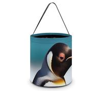 BTCOWZRV Cute Penguin Halloween Candy Bags with Handles Large Reusable Halloween Trick Or Treat Bags Portable Halloween Candy Bucket Goodie Bags for Halloween Party Favors, Style, 7.9"Ã-7.9"Ã-8.3",