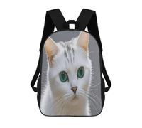BTCOWZRV Cute White Cat Travel Backpack Laptop Backpack 17 Inch