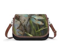 BTCOWZRV Dancing Dragonfly Shoulder Bag for Women, Handbag with Adjustable Strap & Inner Pocket, Crossbody Bag for Daily Commute Travel
