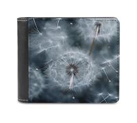 BTCOWZRV Dandelion Seeds Pictures Slim Wallets for Men Bifold Wallet