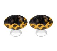 BTCOWZRV Dark Horse Under The Sunflowers 2 Pack Cabinet Knobs Drawer Pulls