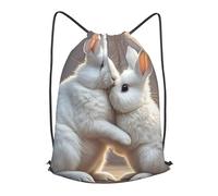 BTCOWZRV Drawstring Backpack Woemn Men Sports Gym Sack Lightweight Drawstring Bags Bunny Hug Cinch Bag Sackpack For Work Swim Travel