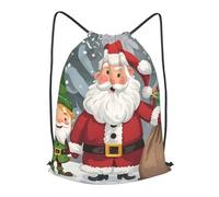 BTCOWZRV Drawstring Backpack Woemn Men Sports Gym Sack Lightweight Drawstring Bags Christmas Traditional Gnome Cinch Bag Sackpack For Work Swim Travel