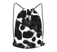 BTCOWZRV Drawstring Backpack Woemn Men Sports Gym Sack Lightweight Drawstring Bags Cow Fur Print Cinch Bag Sackpack For Work Swim Travel