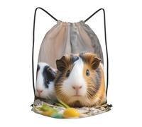 BTCOWZRV Drawstring Backpack Woemn Men Sports Gym Sack Lightweight Drawstring Bags Cute Guineapig Cinch Bag Sackpack For Work Swim Travel