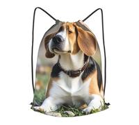 BTCOWZRV Drawstring Backpack Woemn Men Sports Gym Sack Lightweight Drawstring Bags Ovely Pet Dog Beagle Cinch Bag Sackpack For Work Swim Travel
