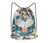 BTCOWZRV Drawstring Backpack Woemn Men Sports Gym Sack Lightweight Drawstring Bags Women'S Nutcracker Ballet Xmas Dance Cinch Bag Sackpack For Work Swim Travel