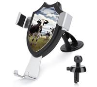 BTCOWZRV Farm Cow Pictures Car Phone Holder [Upgraded Strongest Suction & Clip] Cell Phone Mount for Dashboard Windshield Vent Wall, Universal Hands Free Automobile Cradle for Women Men
