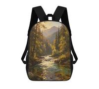 BTCOWZRV Golden Hour Lakeview Travel Backpack Laptop Backpack 17 Inch